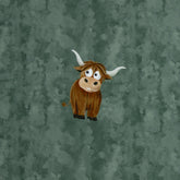 Panel French Terry Holy Cow by mrs. Mint Design - 266 salbei